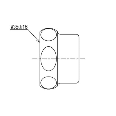TOTO　袋ナット部（TV750型・TV850型他用、水道水・再生水共用）　【品番：TH332】