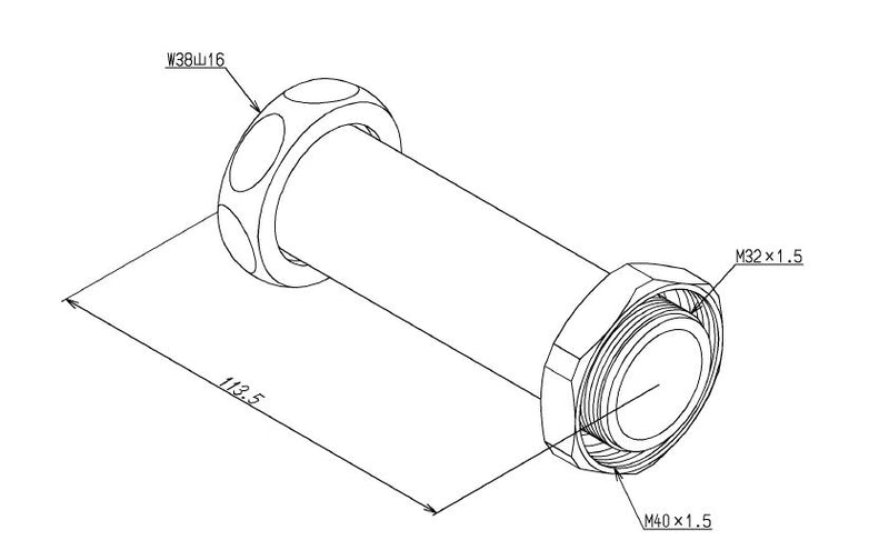 TOTO　連結管（心間180mm、TEFV74型他用）　【品番：TH342-5】