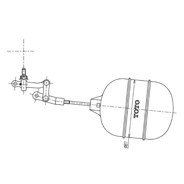 TOTO　浮き玉付バルブレバー部　【品番：TH425-21】