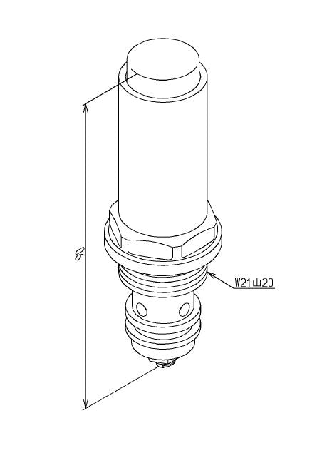TOTO　バルブ部（レバー式＋20mm用）　【品番：TH540-2】