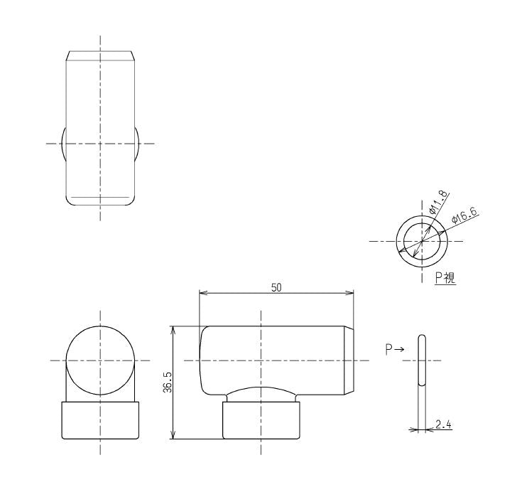 TOTO　キャップ部（TKJ30U型用）　ビターグレー　【品番：TH614-6 