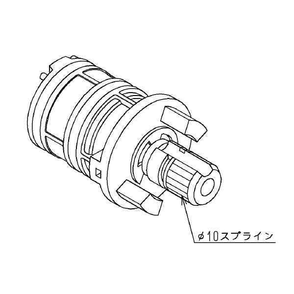 TOTO　バルブ部（TN500H型用）　【品番：TH711R】○