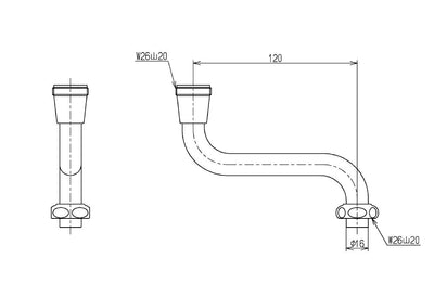 TOTO　洗眼器用自在スパウト（T248N型用）　【品番：TH779-1】