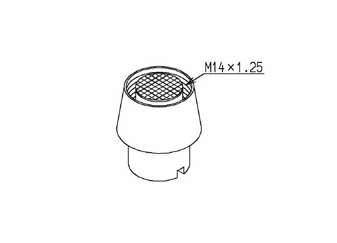 TOTO　ノズル（TES121型ムース状用）　【品番：THB28M】