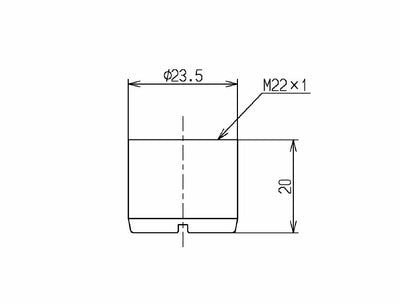 TOTO　泡まつキャップ（外ねじ水栓用、M22×1．0）　【品番：THB55】