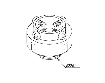 TOTO　取り付け部品（ストレートパイプ用）　【品番：THD2】