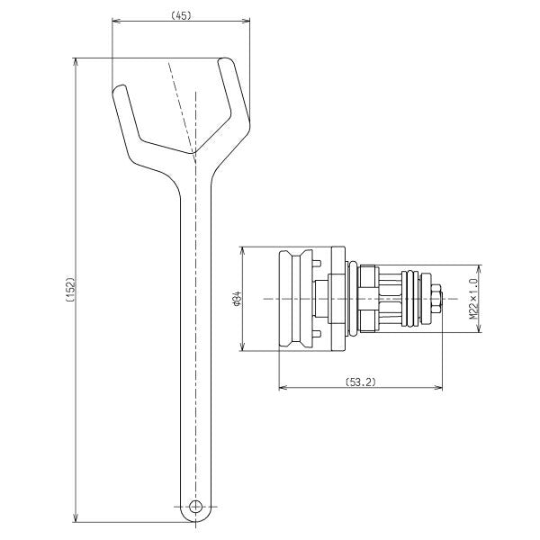 TOTO　自閉バルブ部（TG600P型用）　【品番：THG6】