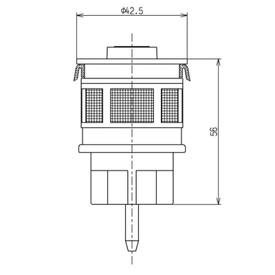 TOTO　ピストンバルブ部（TEF10型・TEF20型他用、水道水・再生水共用）　【品番：THJ22R】