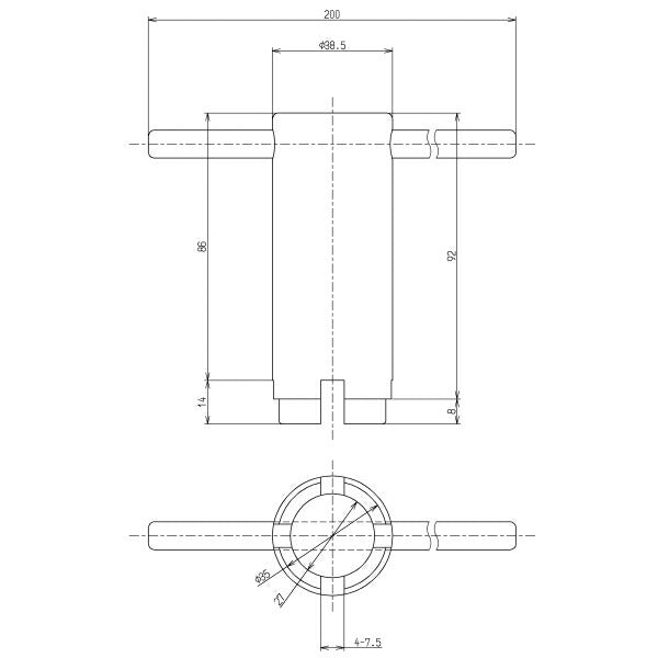 TOTO　締付工具（浴槽用排水金具用）　【品番：TZ35R】