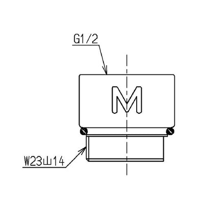 TOTO　シャワーヘッド用アダプター（MYM用）　【品番：THYC55】◯