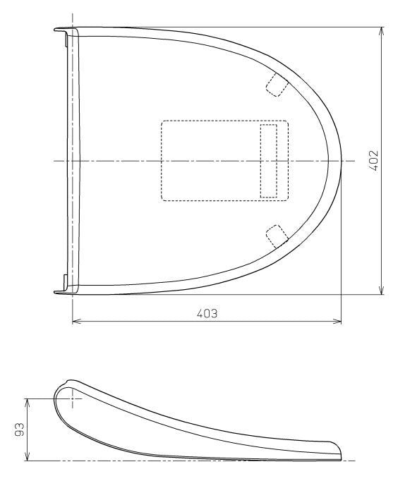 TOTO　便ふた組品　【品番：TCM1129R 