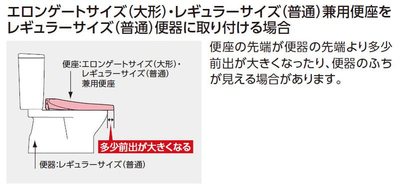 【あす楽対応】TOTO　ウォームレットS エロンゲートサイズ（大形）・レギュラーサイズ（普通）兼用タイプ　ホワイト　【品番：TCF116