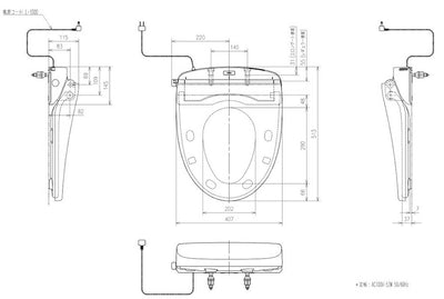 【あす楽対応】TOTO　ウォームレットS エロンゲートサイズ（大形）・レギュラーサイズ（普通）兼用タイプ　パステルアイボリー　【品番：TCF116#SC1】●