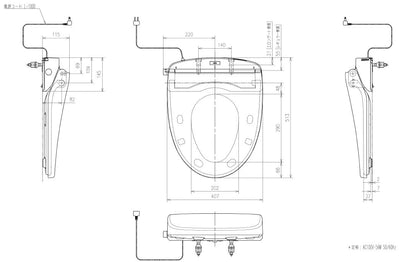 【あす楽対応】TOTO　ウォームレットG エロンゲートサイズ（大形）・レギュラーサイズ（普通）兼用タイプ　ホワイト　【品番：TCF226#NW1】●