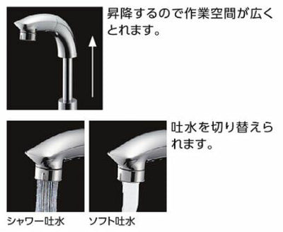 【在庫処分】【あす楽対応】TOTO　台付シングル混合水栓（エコシングル、ハンドシャワー）　一般地用　【品番：TLS05301J】●