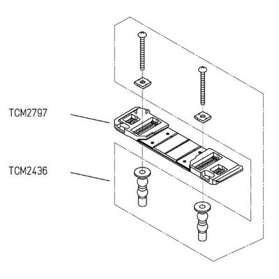 TOTO　ベースプレート組品　【品番：TCM2797】●