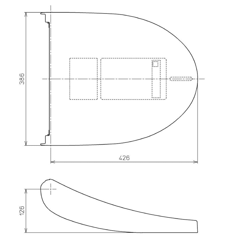 TOTO　便ふた組品　ホワイト　【品番：TCM4640 