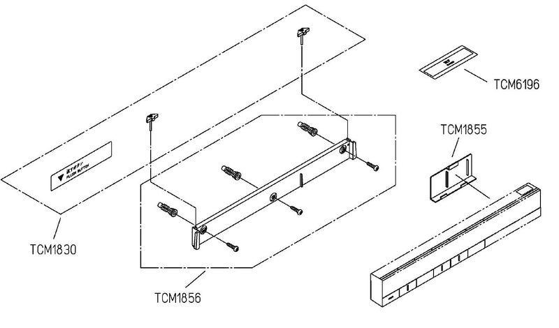 TOTO　固定具組品　【品番：TCM1830】