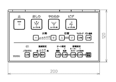 TOTO　リモコン組品　【品番：TCM4202】●