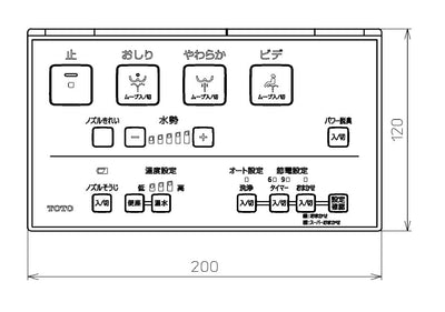 TOTO　リモコン組品　【品番：TCM4220】●