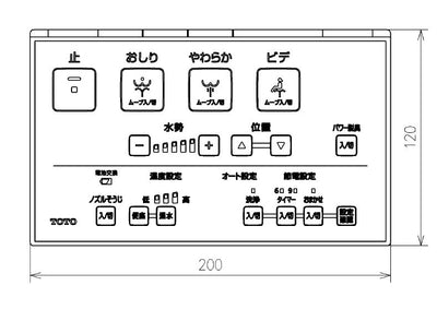 TOTO　リモコン組品　【品番：TCM6974】