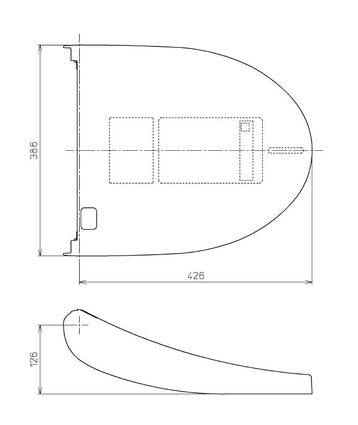 TOTO　便ふた組品　ホワイト　【品番：TCM4356R 