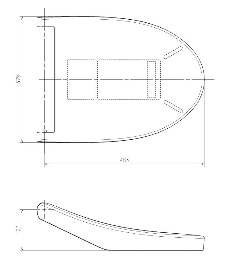 TOTO　便ふた組品　ホワイト　【品番：TCM7685R 