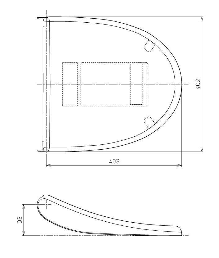 TOTO　便ふた組品　ホワイト 　【品番：TCM818-9RR 