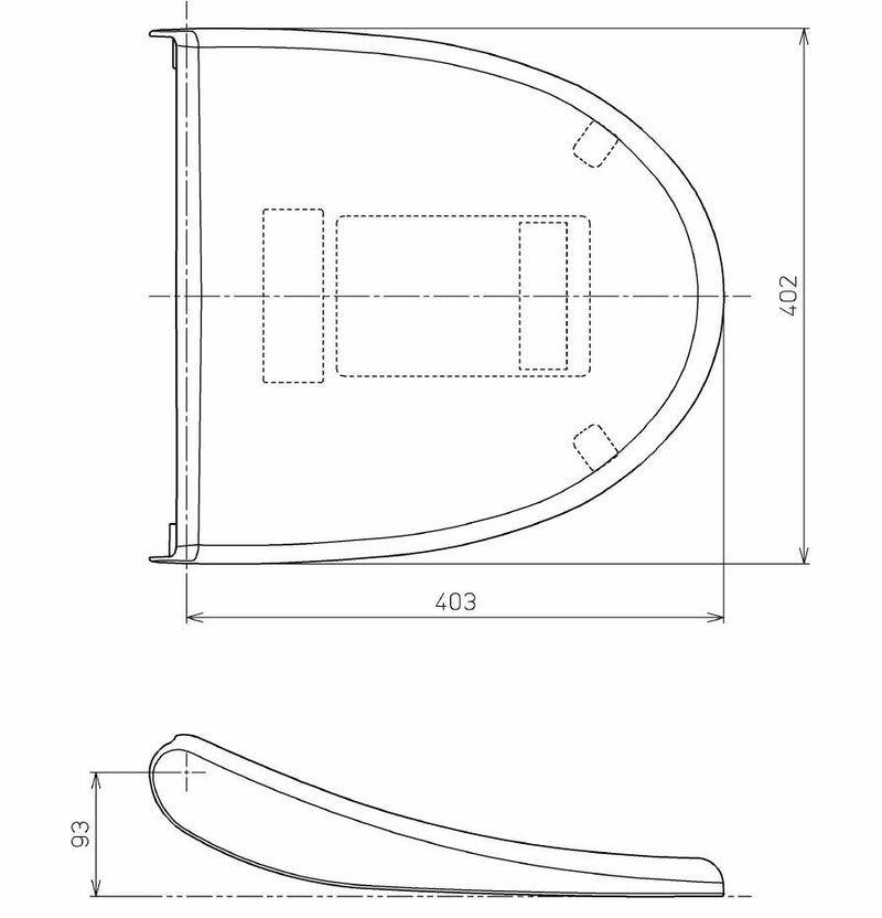 TOTO　便ふた組品　ペールホワイト 　【品番：TCM818-11S 