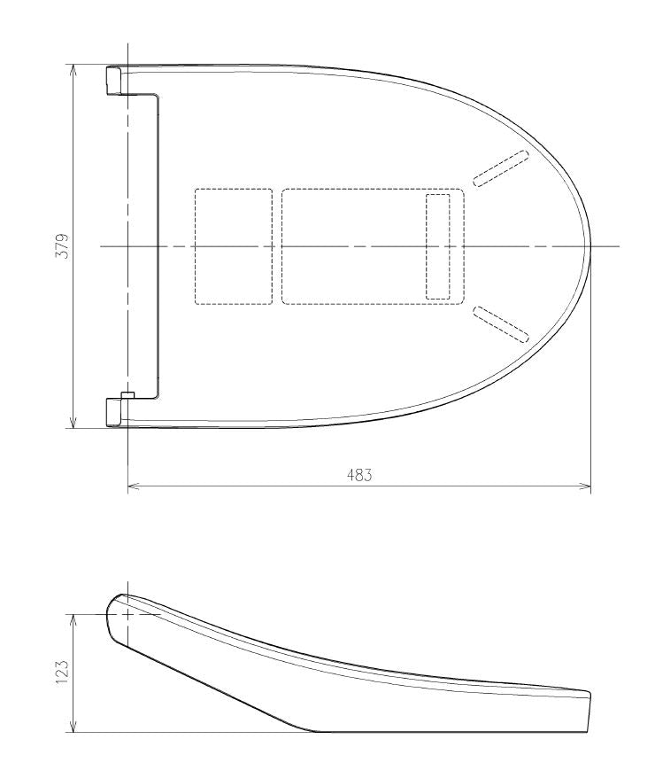 TOTO　便ふた組品　ホワイト　【品番：TCM7686R 