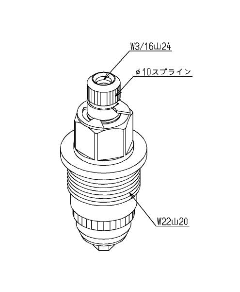 TOTO　開閉バルブ部　【品番：TH5B0160】