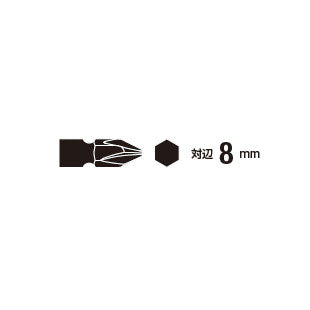 【メール便対応】ベッセル　両頭ビット 10本入　【品番：No.A15（+3×65E）】