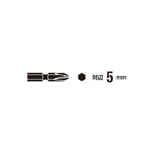 【メール便対応】ベッセル　両頭ビット 10本入　【品番：No.B36（+1×70H）】