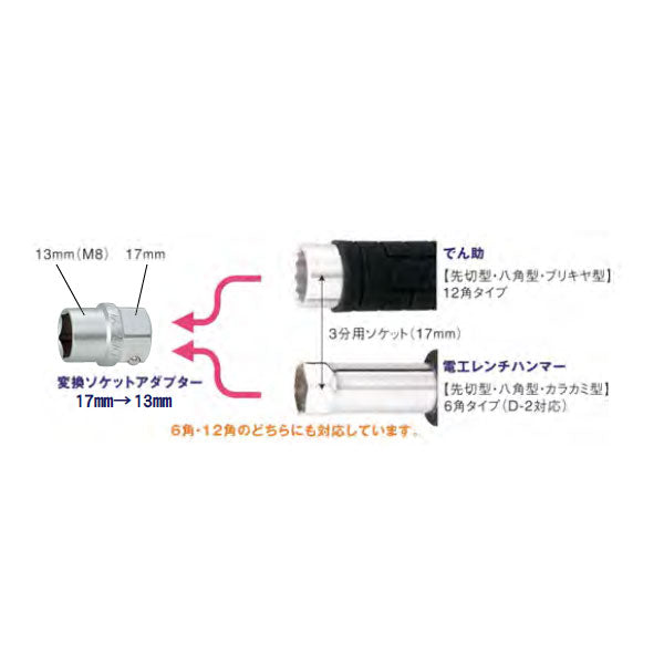 土牛産業　変換ソケットアダプター　【品番：01358】