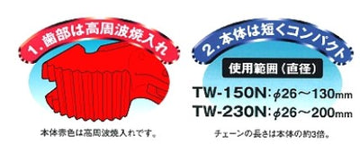 トップ工業　チェーンレンチ　【品番：TW-150N】