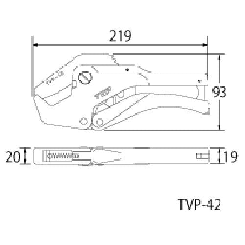 トップ工業　エンビパイプカッター　【品番：TVP-42】