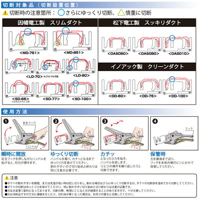 トップ工業　エアコン用ダクトカッター　【品番：DC-100M】