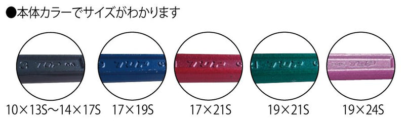 トップ工業　ショートラチェットレンチ　【品番：RM-13×17S】○