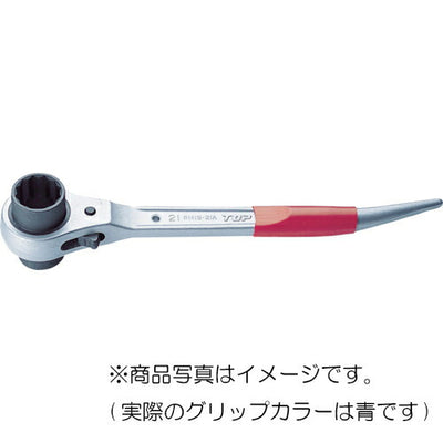 トップ工業　アルミショートラチェットレンチ　【品番：RM-17×19A】