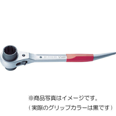 トップ工業　アルミショートラチェットレンチ　【品番：RM-17×21A】