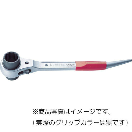 トップ工業　アルミショートラチェットレンチ　【品番：RM-17×21A】