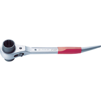 トップ工業　アルミショートラチェットレンチ　【品番：RM-19×21A】
