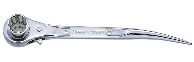 トップ工業　ステンレスラチェットレンチ（ショートタイプ）　【品番：SRM-17×21S】