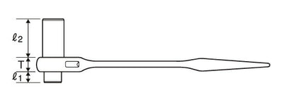 トップ工業　超ロングラチェットレンチ　【品番：RM-21×26SL】