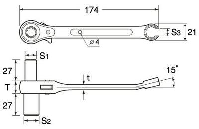 トップ工業　吊バンドレンチ　【品番：PHW-1013-3】