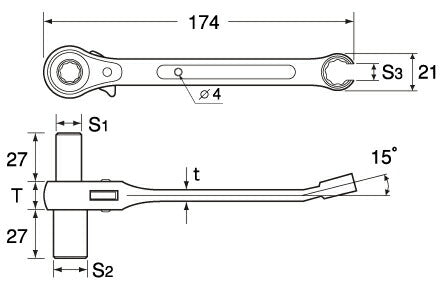 トップ工業　吊バンドレンチ　【品番：PHW-1014-3】