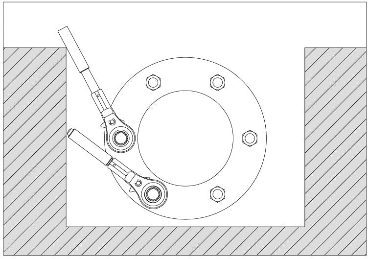 トップ工業　伸縮形本管レンチ　【品番：RM-24×30LH】