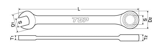 トップ工業　ラチェットコンビ　【品番：RCW-10】