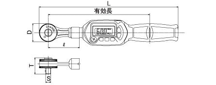 トップ工業　ラチェット形デジタルトルクレンチ　【品番：DRH060-12BN】