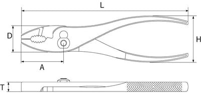 トップ工業　コンビネーションプライヤ　【品番：P-250G】